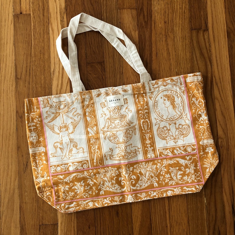 Sezane canvas tote bag